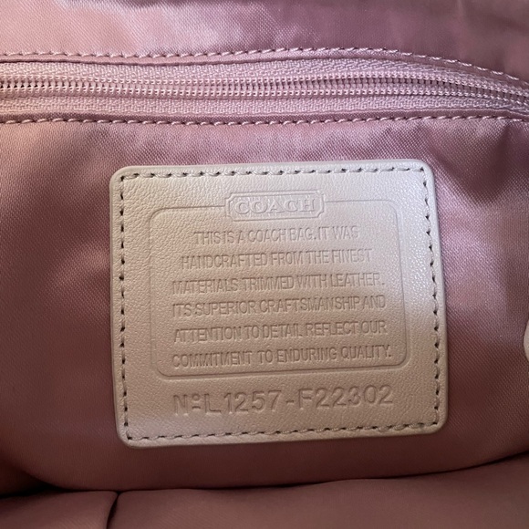 Coach Kristin Signature Shoulder Hand Bag in Cream - Picture 13 of 13